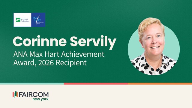 Faircom New York Founder Corinne Servily Named Recipient of ANA's 2026 Max Hart Achievement Award